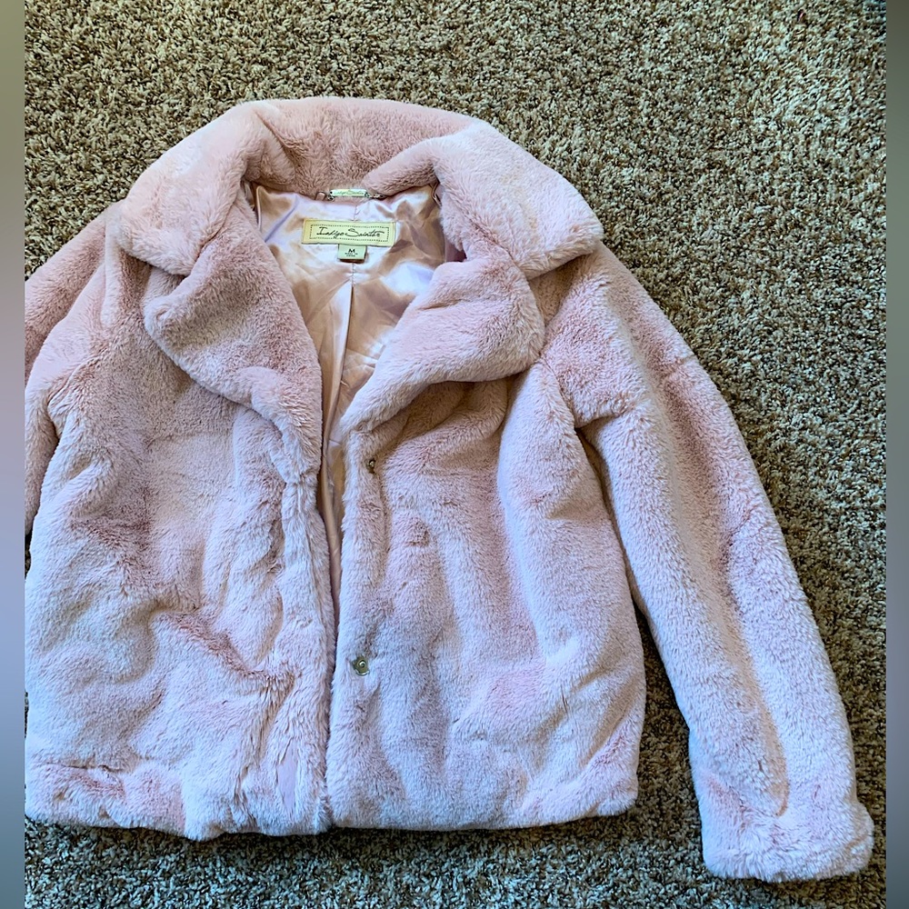 Pink Fur Coat